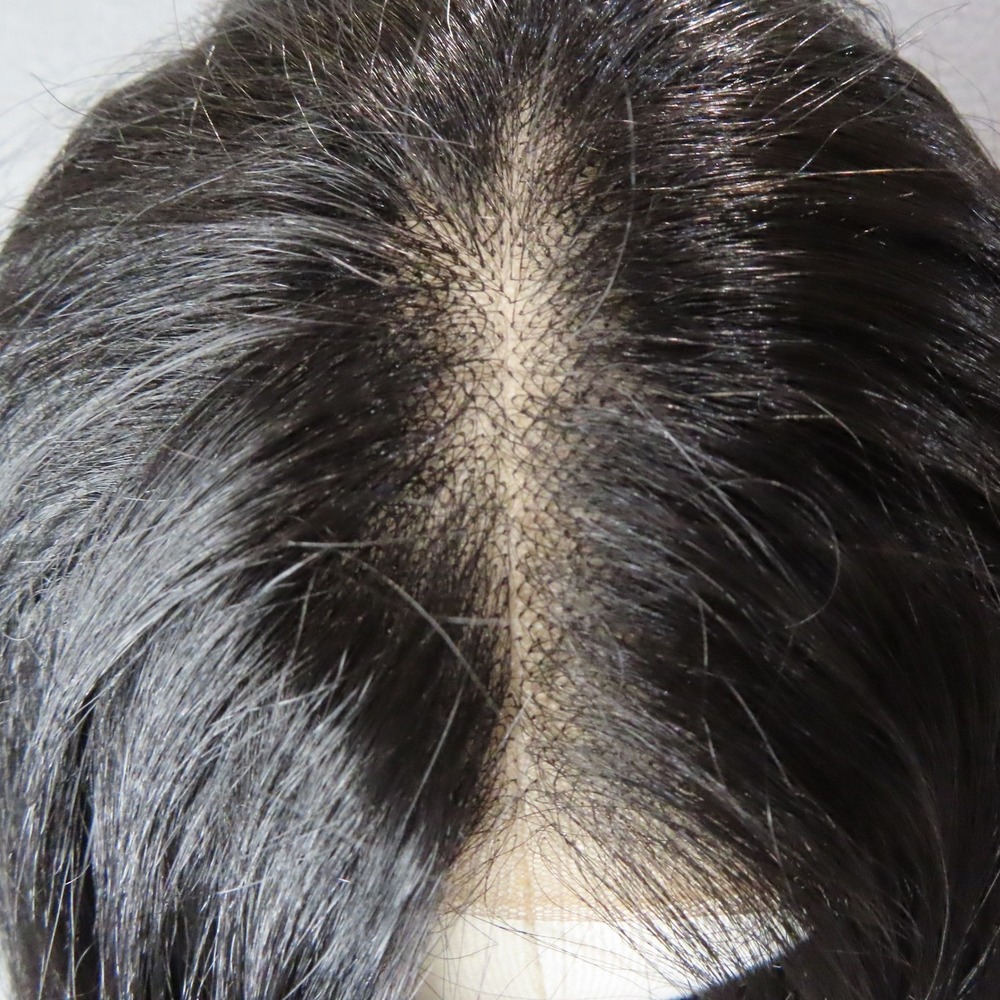 35" Long Straight Black T Part Lace Front Wig Heat Resistant Synthetic Hair 35" - Picture 6 of 12